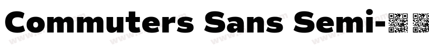 Commuters Sans Semi字体转换